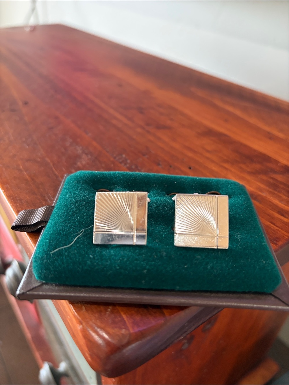 Classic Silver Square Cufflinks - Men's Accessories